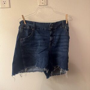 Maurices Dark Blue Jean Shorts